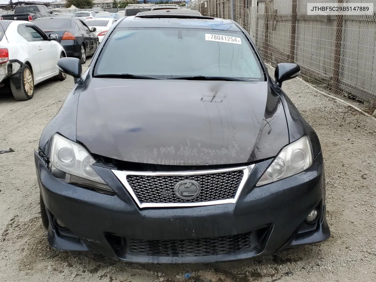 2011 Lexus Is 250 VIN: JTHBF5C29B5147889 Lot: 78041254