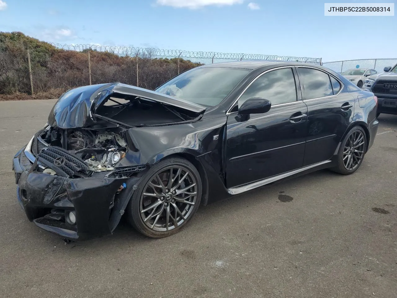 2011 Lexus Is F VIN: JTHBP5C22B5008314 Lot: 78476894