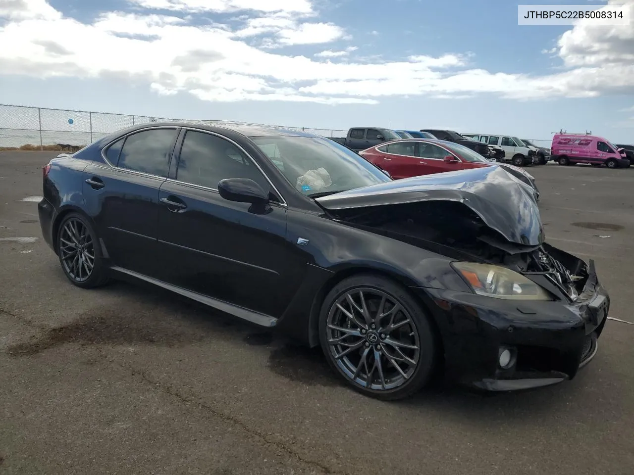 2011 Lexus Is F VIN: JTHBP5C22B5008314 Lot: 78476894