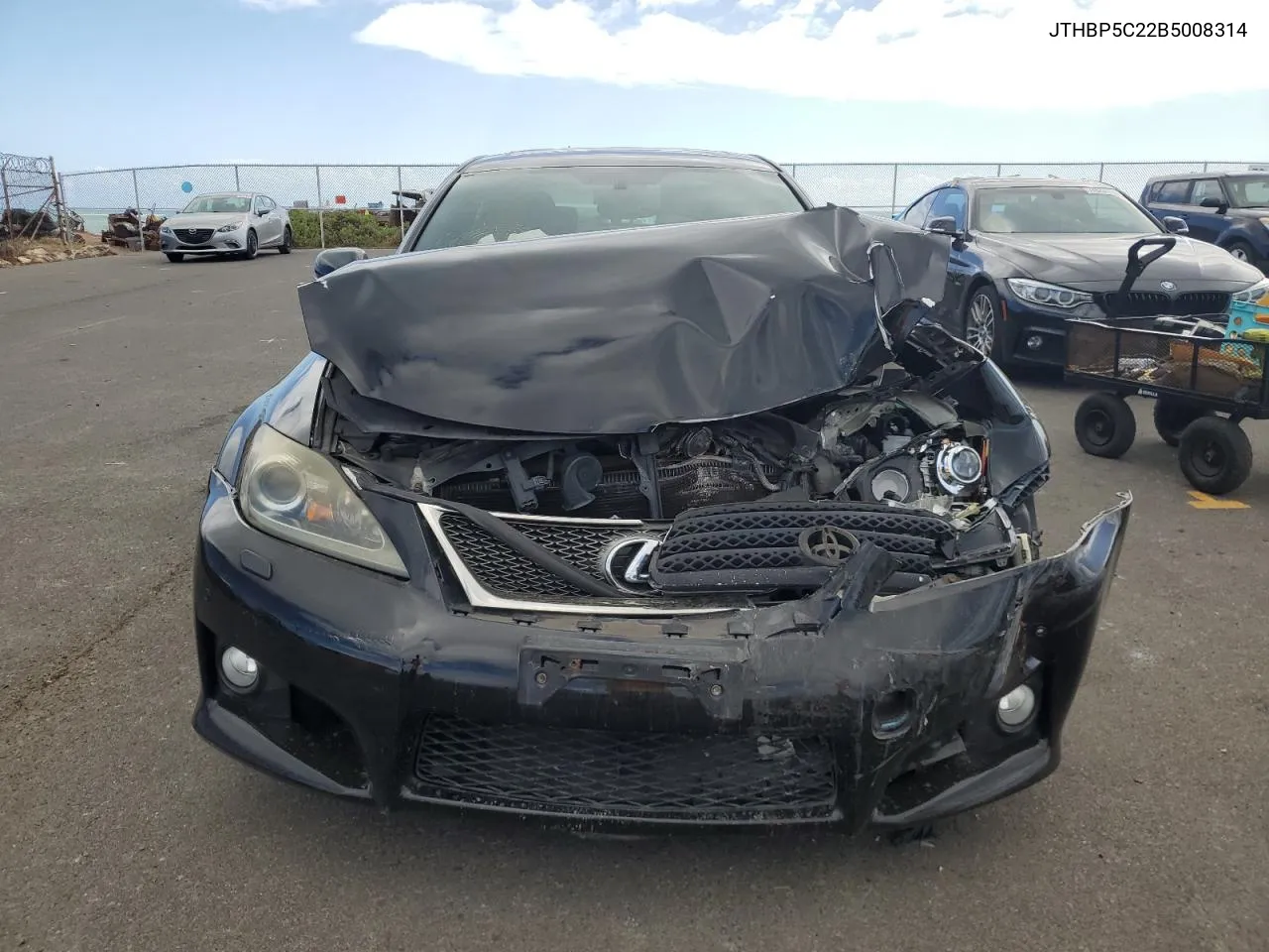 2011 Lexus Is F VIN: JTHBP5C22B5008314 Lot: 78476894