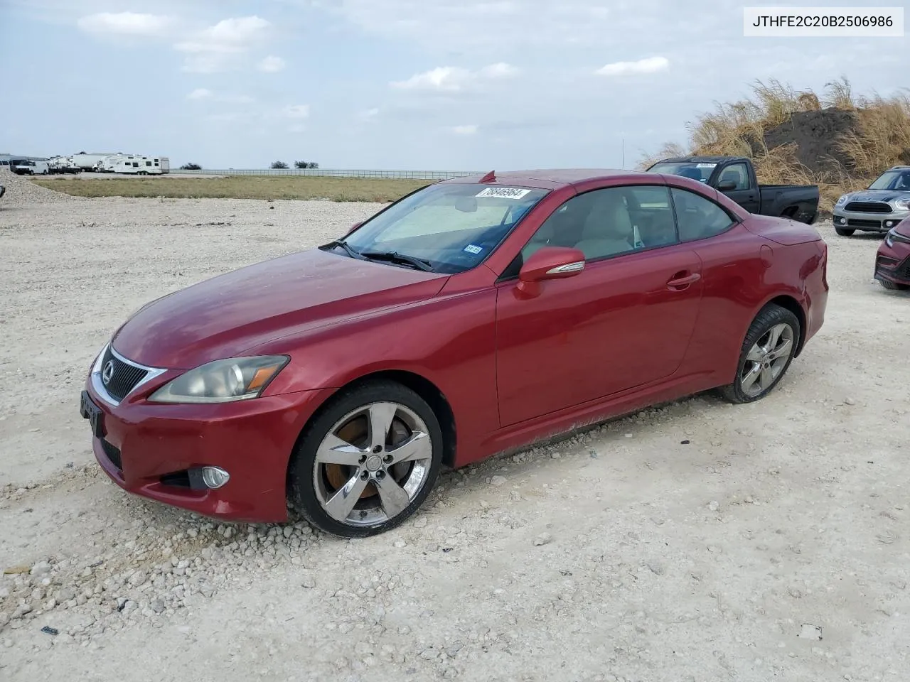 2011 Lexus Is 350 VIN: JTHFE2C20B2506986 Lot: 78846964