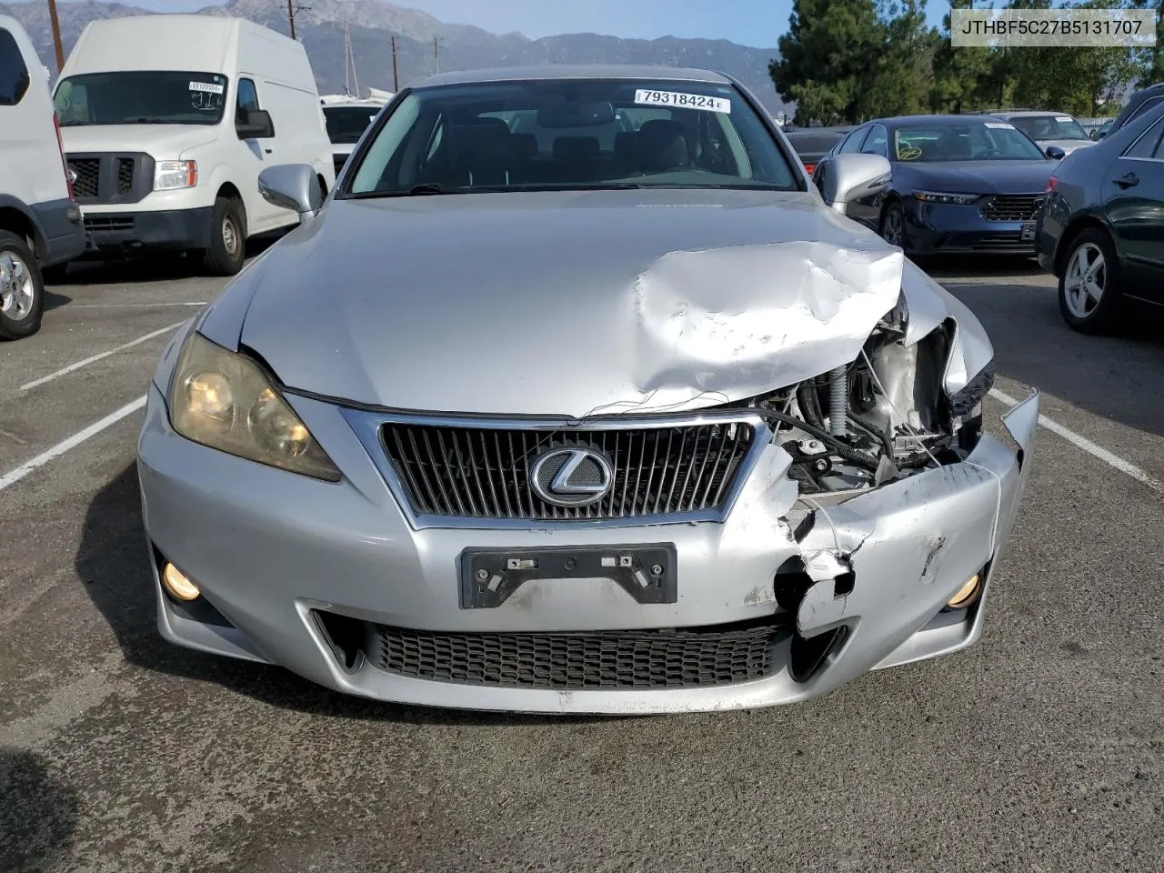 2011 Lexus Is 250 VIN: JTHBF5C27B5131707 Lot: 79318424