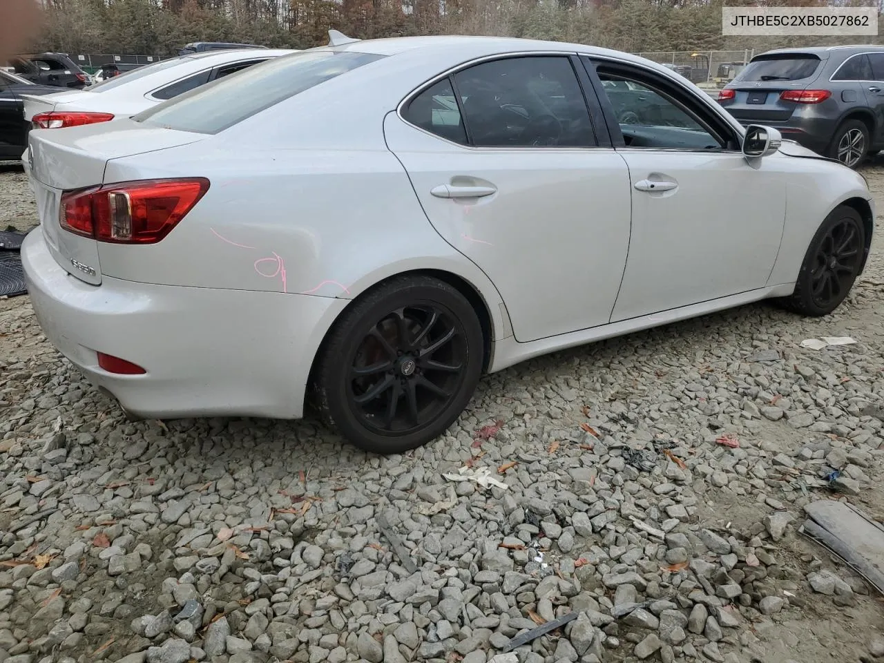 2011 Lexus Is 350 VIN: JTHBE5C2XB5027862 Lot: 79698834