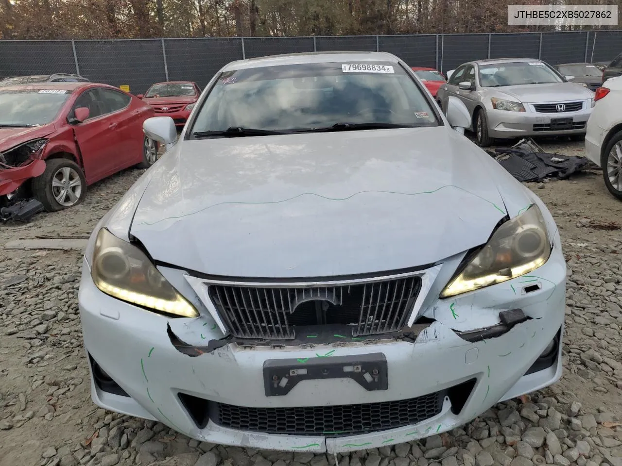 2011 Lexus Is 350 VIN: JTHBE5C2XB5027862 Lot: 79698834