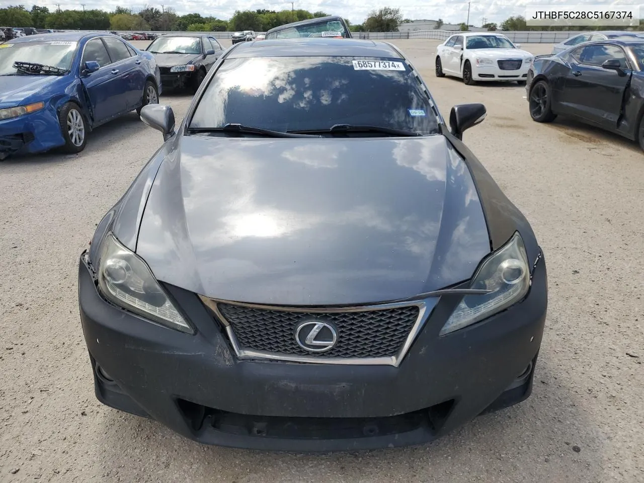 2012 Lexus Is 250 VIN: JTHBF5C28C5167374 Lot: 68577374