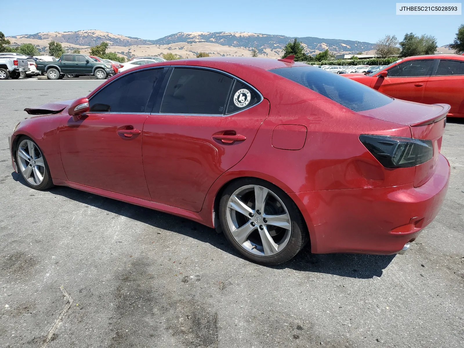 2012 Lexus Is 350 VIN: JTHBE5C21C5028593 Lot: 68695854