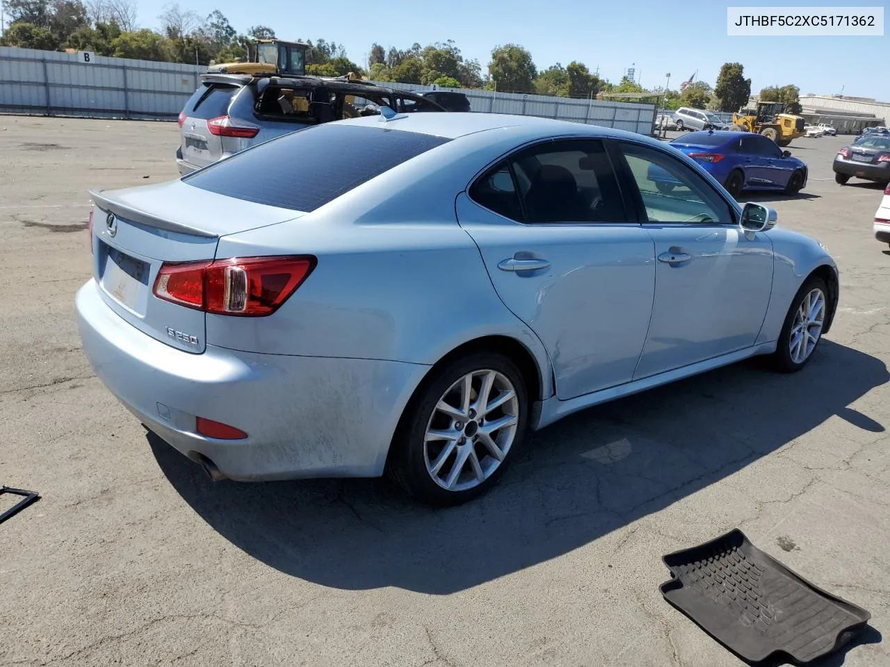 2012 Lexus Is 250 VIN: JTHBF5C2XC5171362 Lot: 69323854