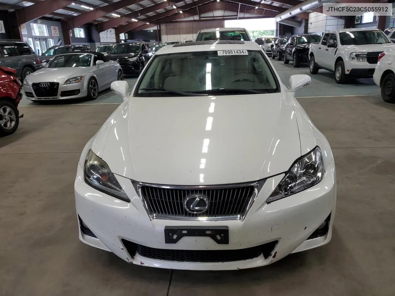 2012 Lexus Is 250 VIN: JTHCF5C23C5055912 Lot: 70981434