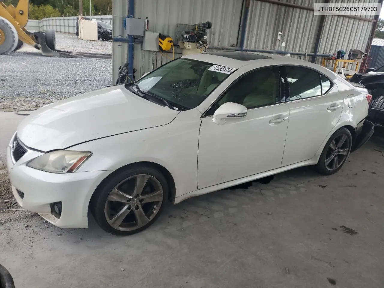 2012 Lexus Is 250 VIN: JTHBF5C26C5179703 Lot: 71565374