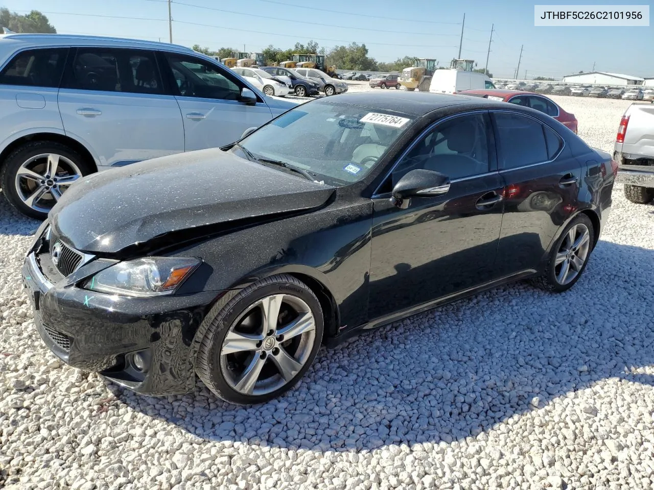 2012 Lexus Is 250 VIN: JTHBF5C26C2101956 Lot: 72775764