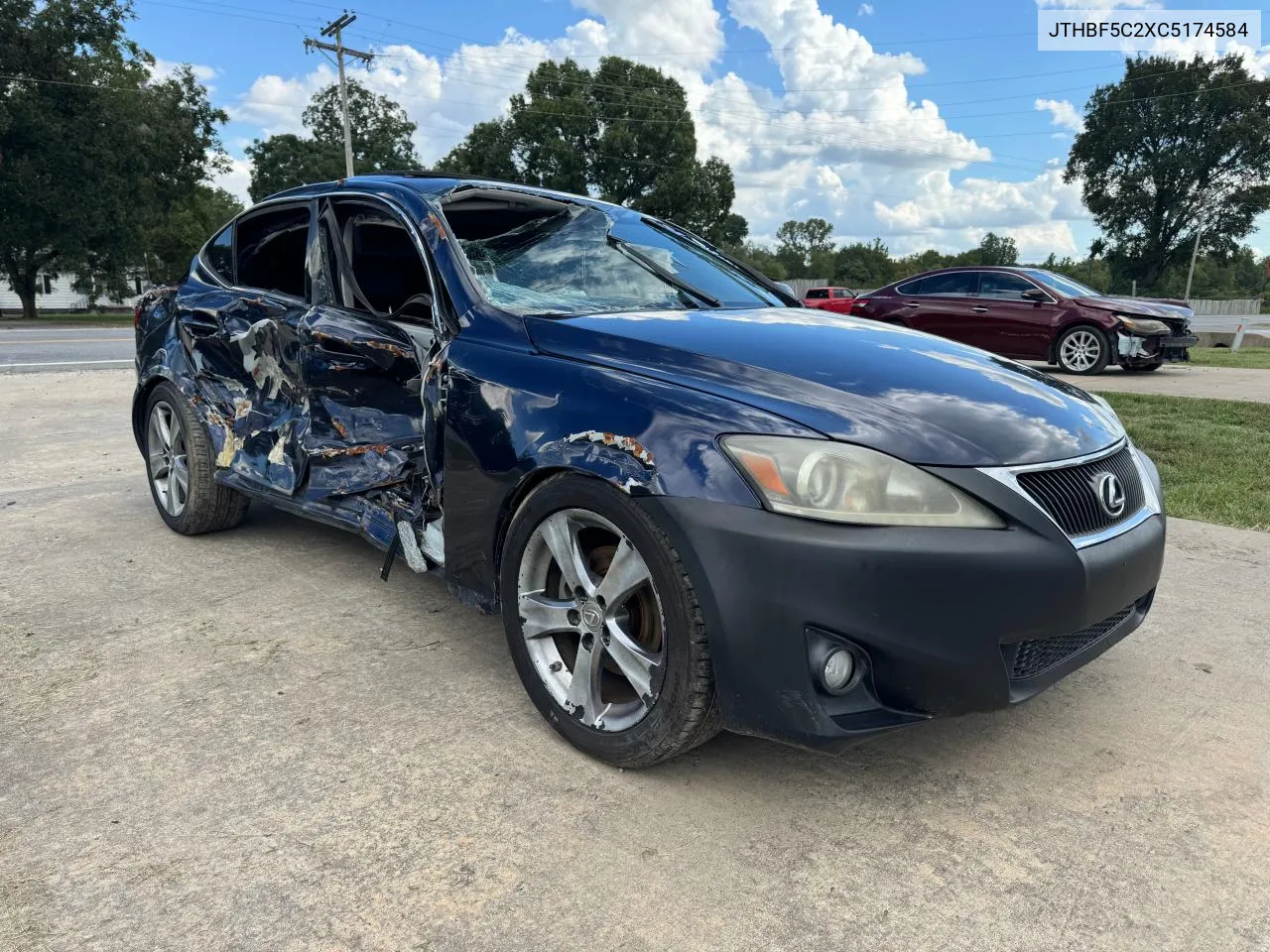 2012 Lexus Is 250 VIN: JTHBF5C2XC5174584 Lot: 73422734