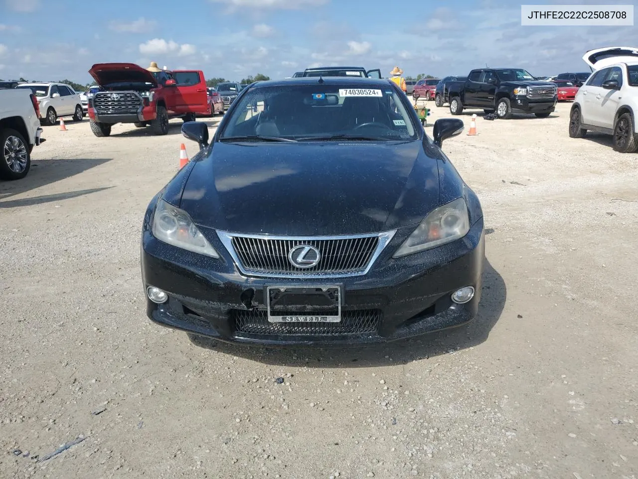 2012 Lexus Is 350 VIN: JTHFE2C22C2508708 Lot: 74030524