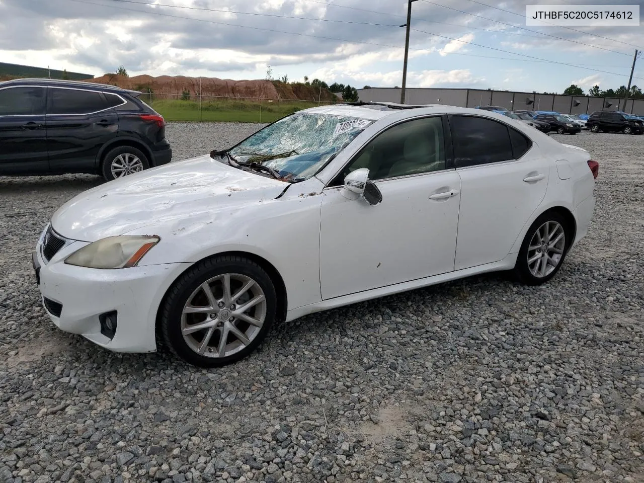 2012 Lexus Is 250 VIN: JTHBF5C20C5174612 Lot: 74053074