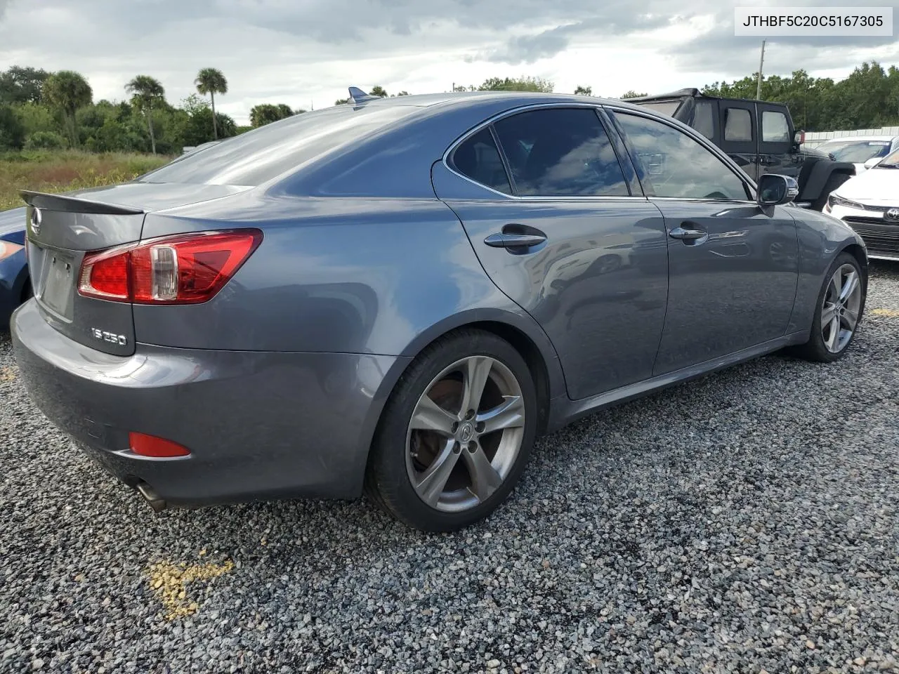 2012 Lexus Is 250 VIN: JTHBF5C20C5167305 Lot: 74114264