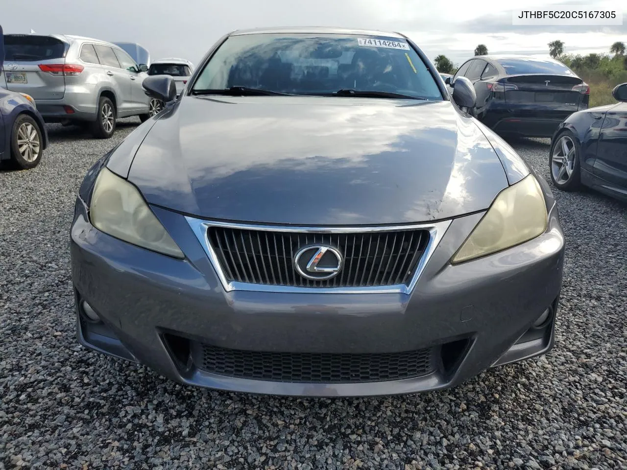 2012 Lexus Is 250 VIN: JTHBF5C20C5167305 Lot: 74114264