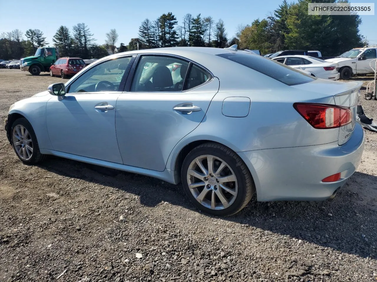 2012 Lexus Is 250 VIN: JTHCF5C22C5053505 Lot: 74344104