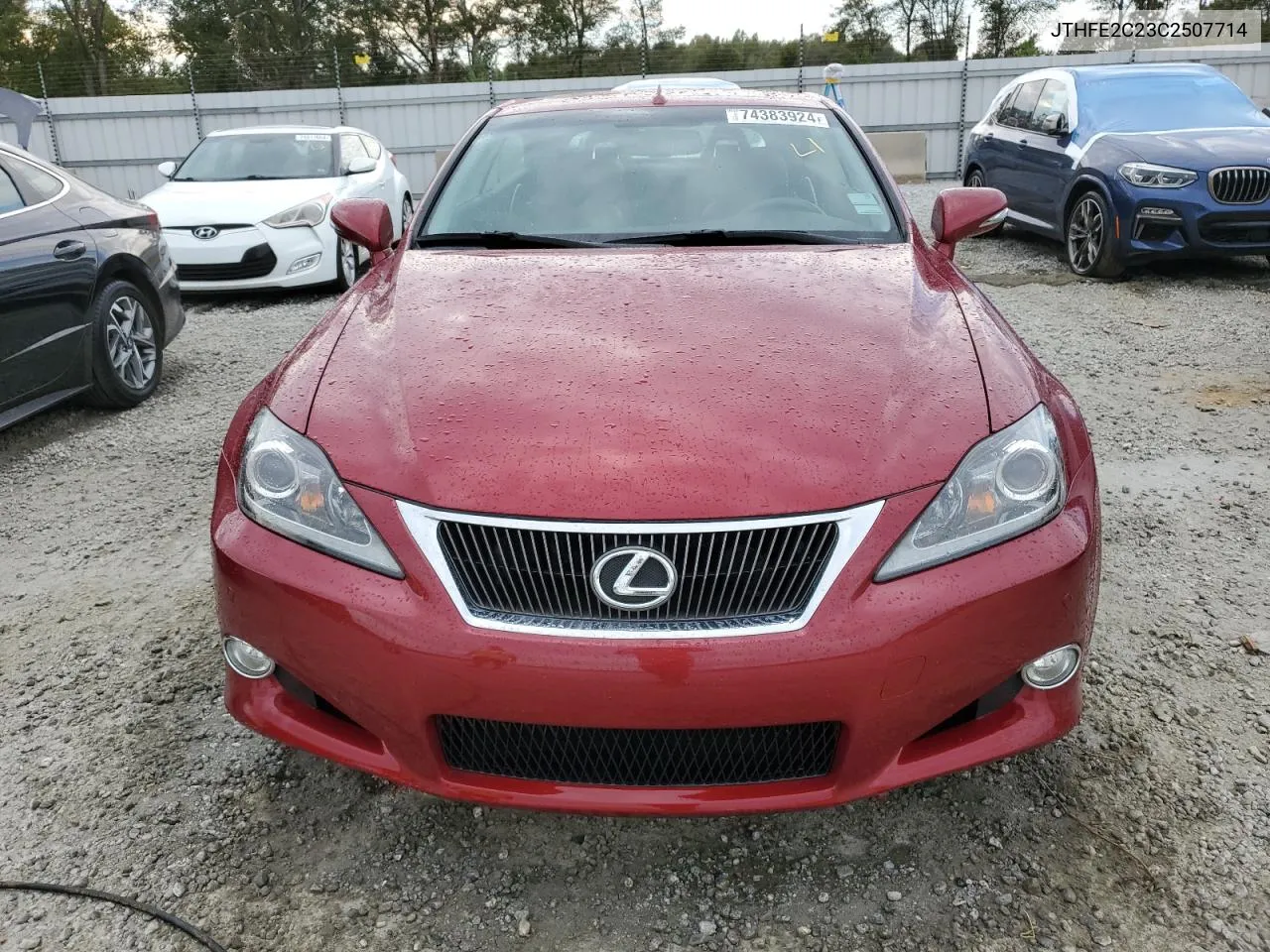 2012 Lexus Is 350 VIN: JTHFE2C23C2507714 Lot: 74383924