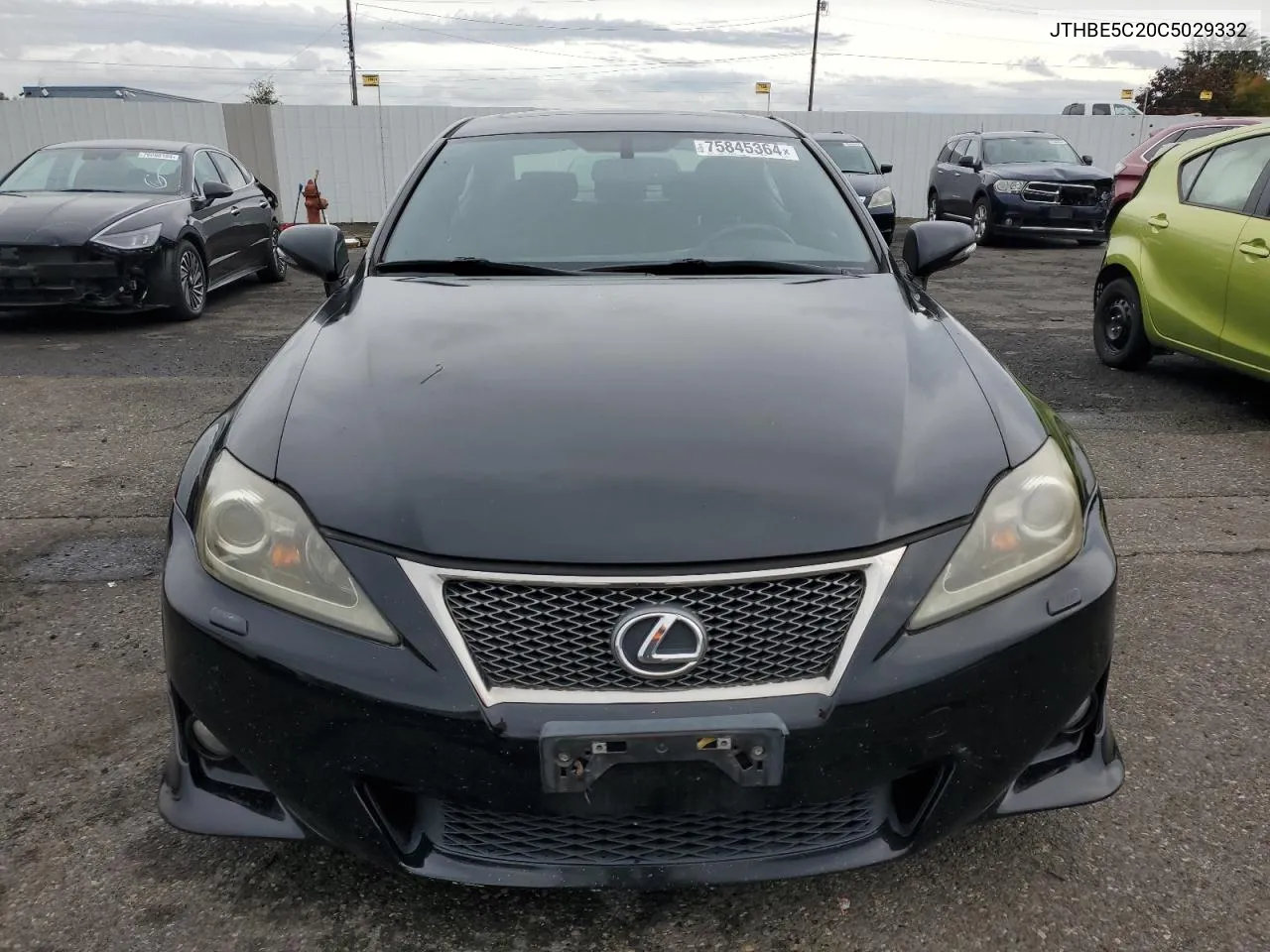 2012 Lexus Is 350 VIN: JTHBE5C20C5029332 Lot: 75845364