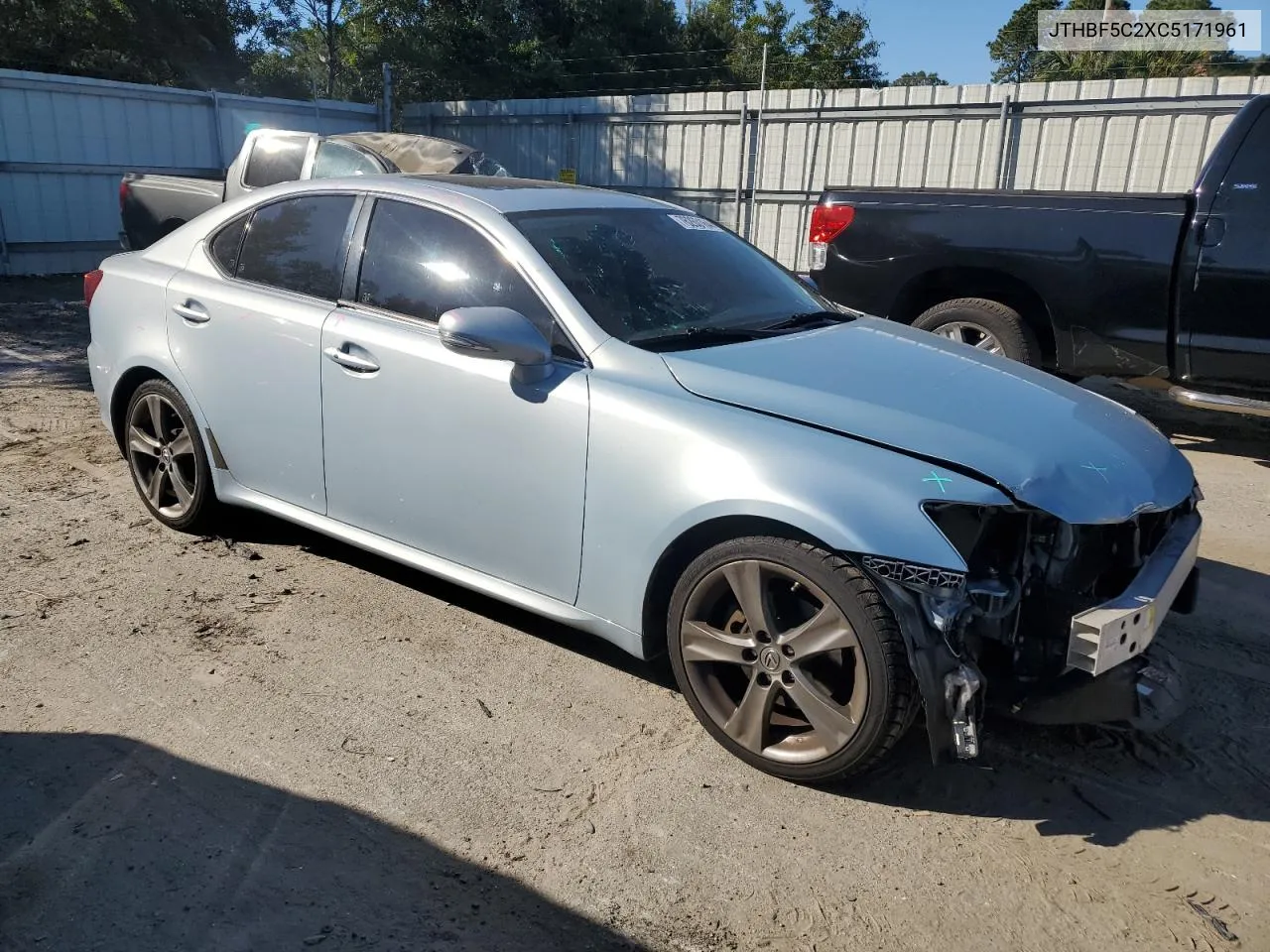 2012 Lexus Is 250 VIN: JTHBF5C2XC5171961 Lot: 76263164