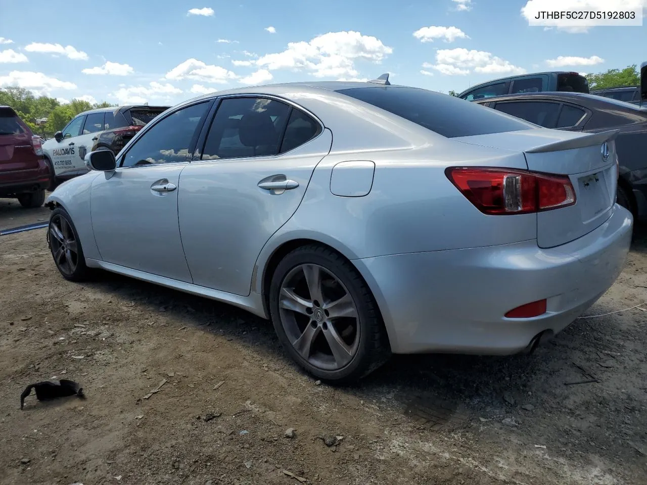 2013 Lexus Is 250 VIN: JTHBF5C27D5192803 Lot: 57428224