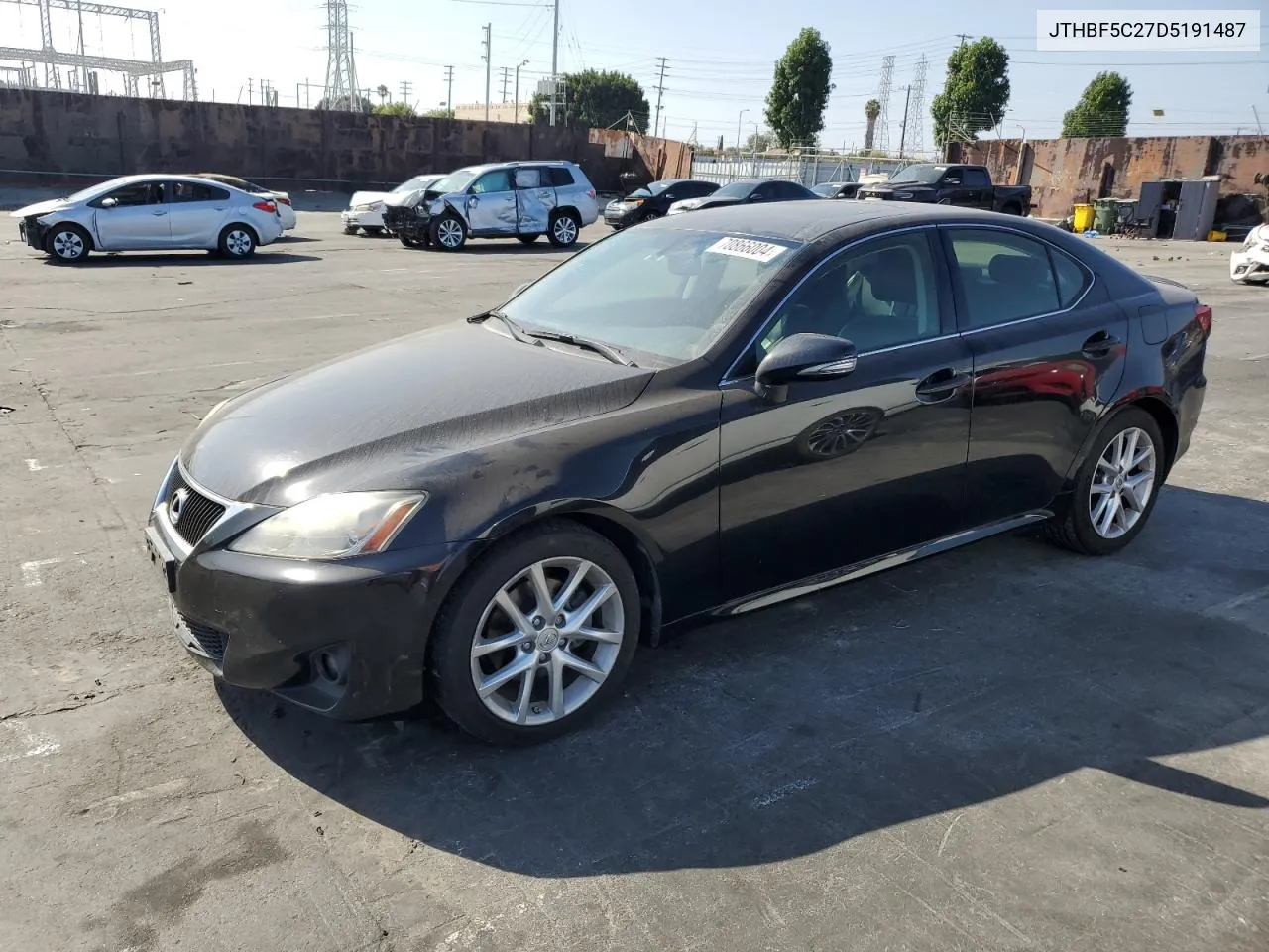 2013 Lexus Is 250 VIN: JTHBF5C27D5191487 Lot: 70866004