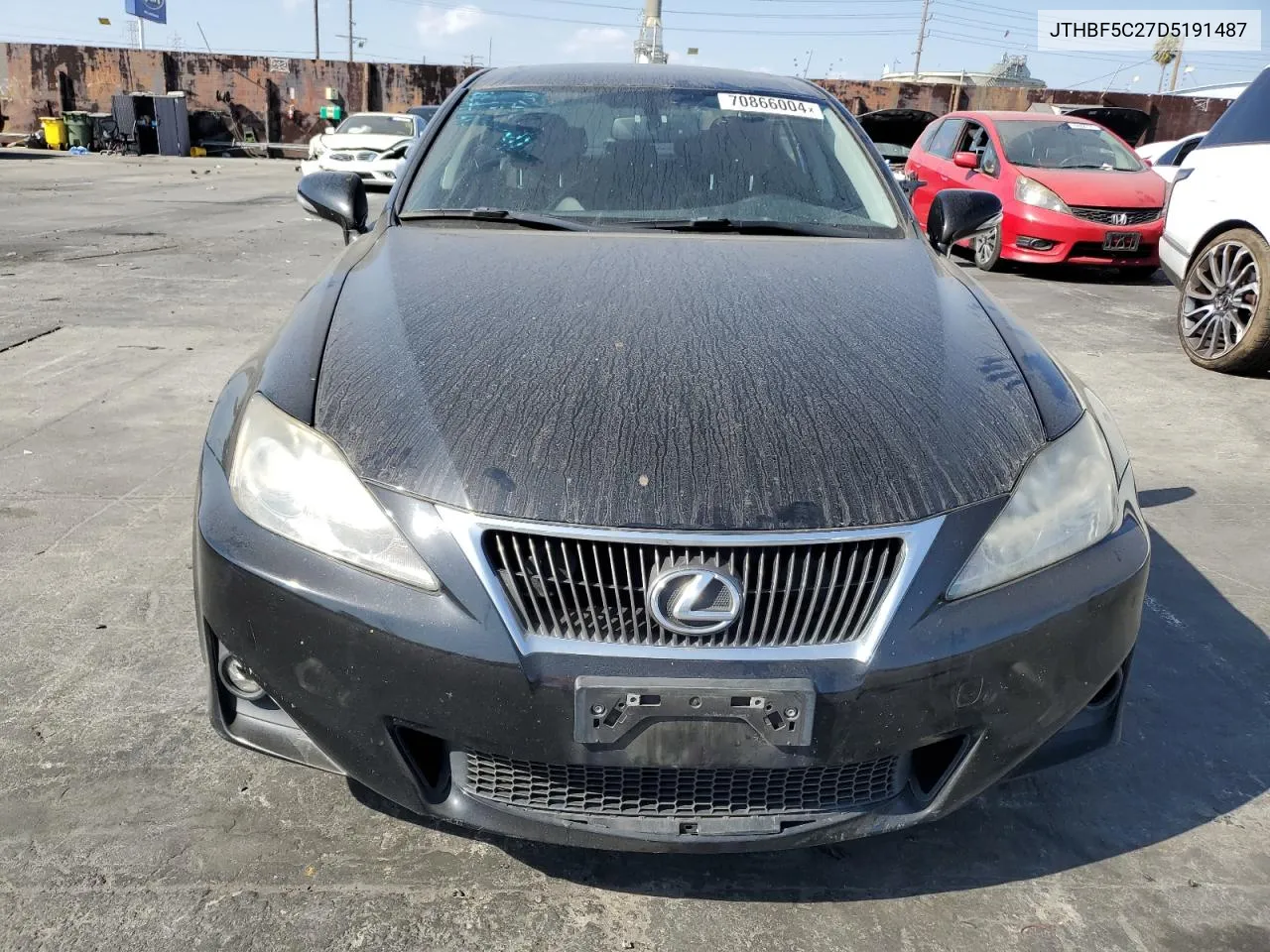 2013 Lexus Is 250 VIN: JTHBF5C27D5191487 Lot: 70866004