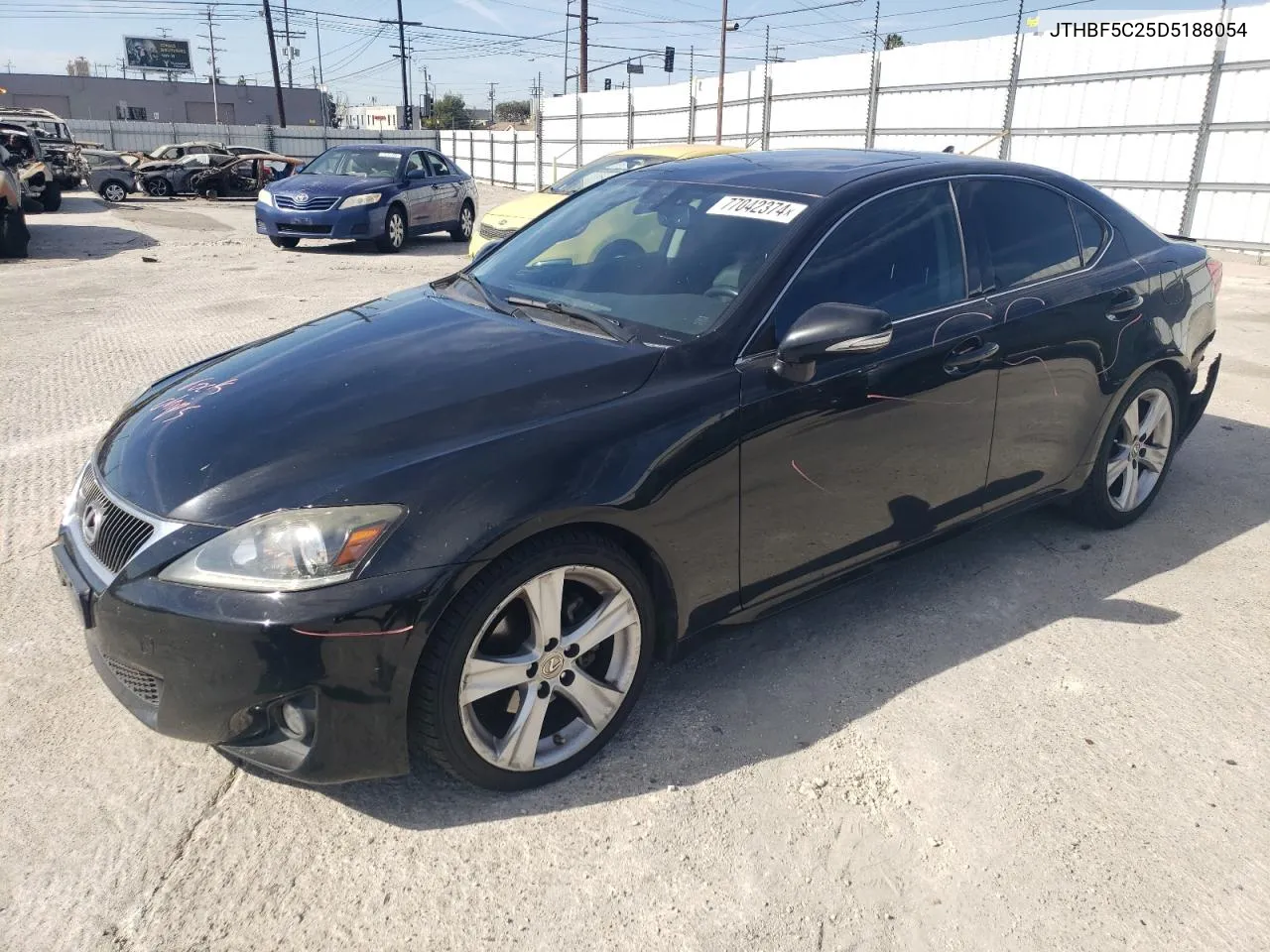 2013 Lexus Is 250 VIN: JTHBF5C25D5188054 Lot: 77042374