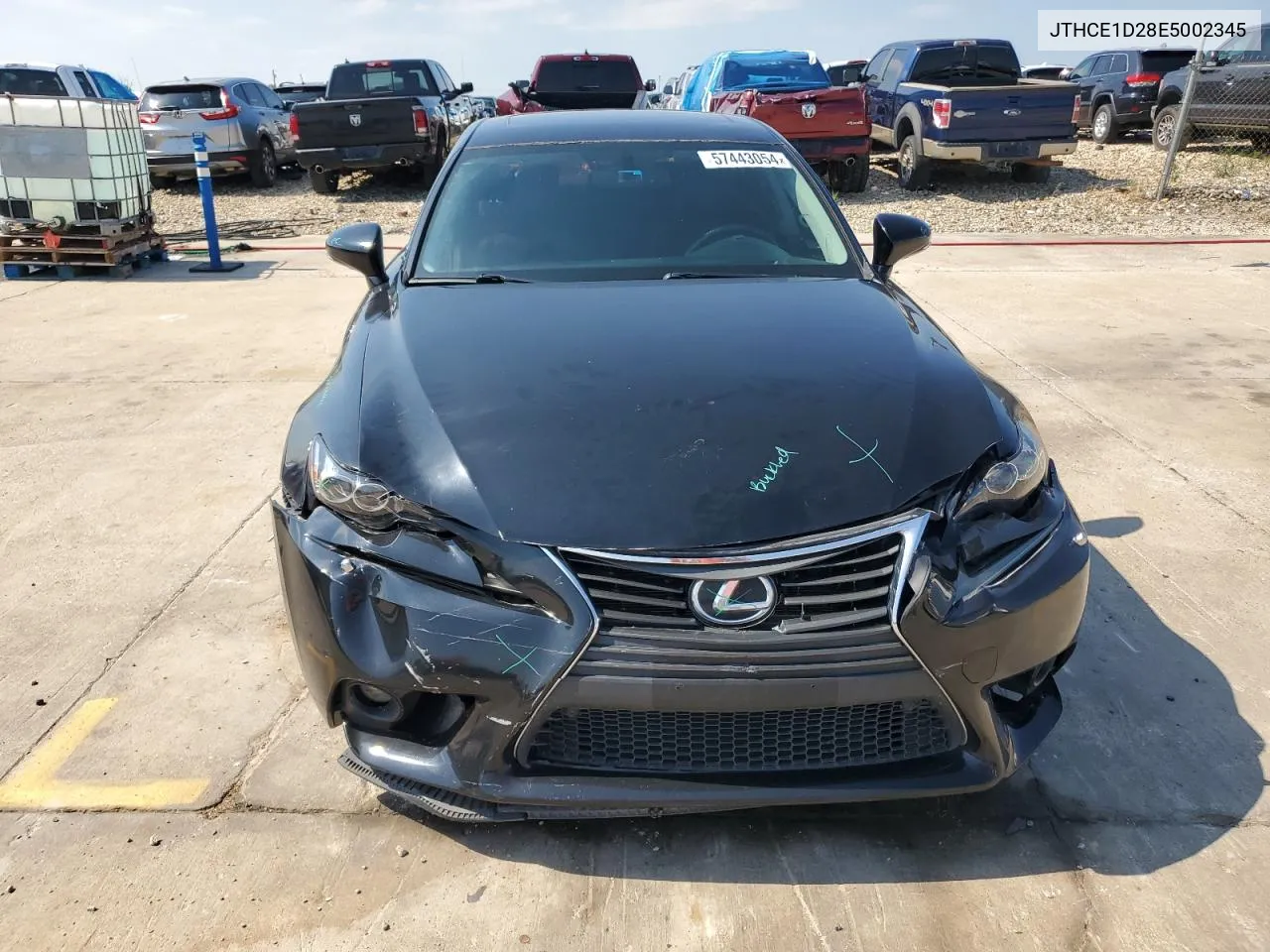 2014 Lexus Is 350 VIN: JTHCE1D28E5002345 Lot: 57443054