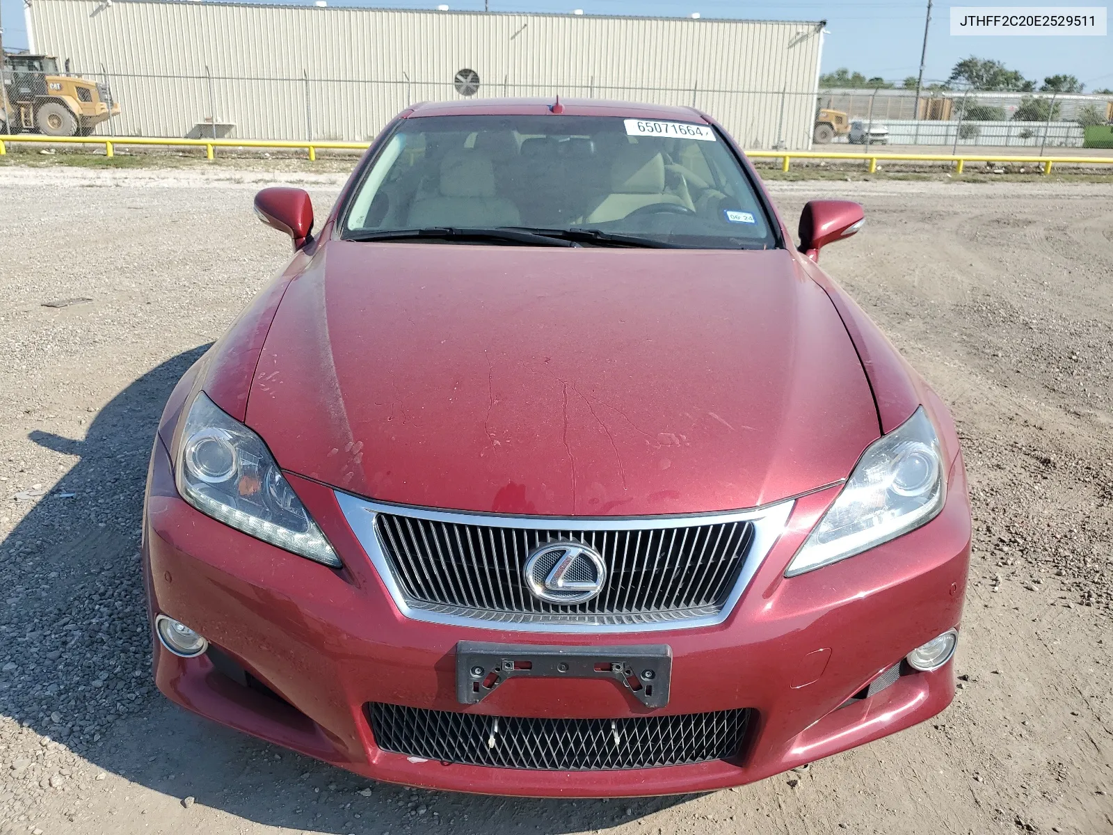 2014 Lexus Is 250 VIN: JTHFF2C20E2529511 Lot: 65071664