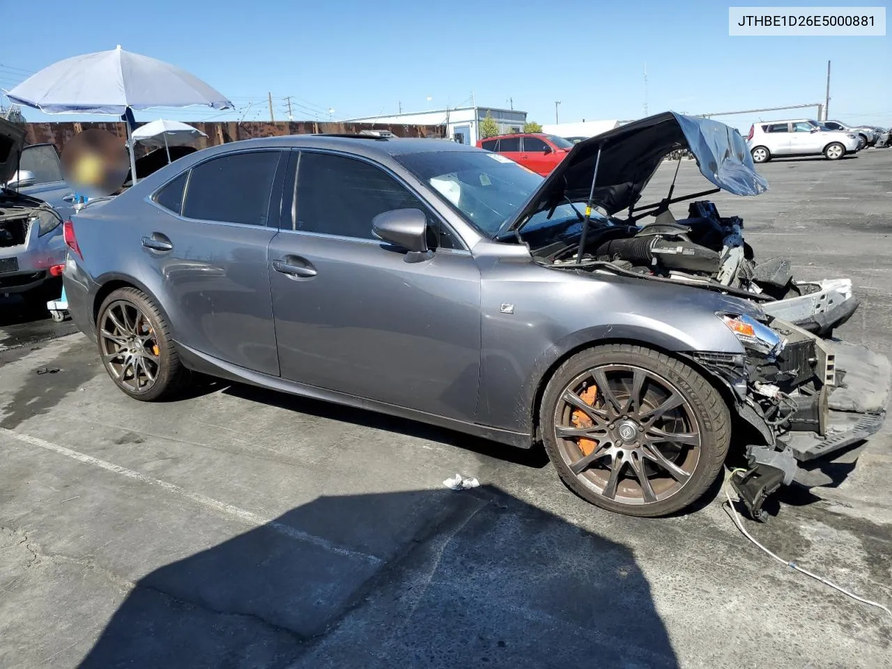 2014 Lexus Is 350 VIN: JTHBE1D26E5000881 Lot: 68171354