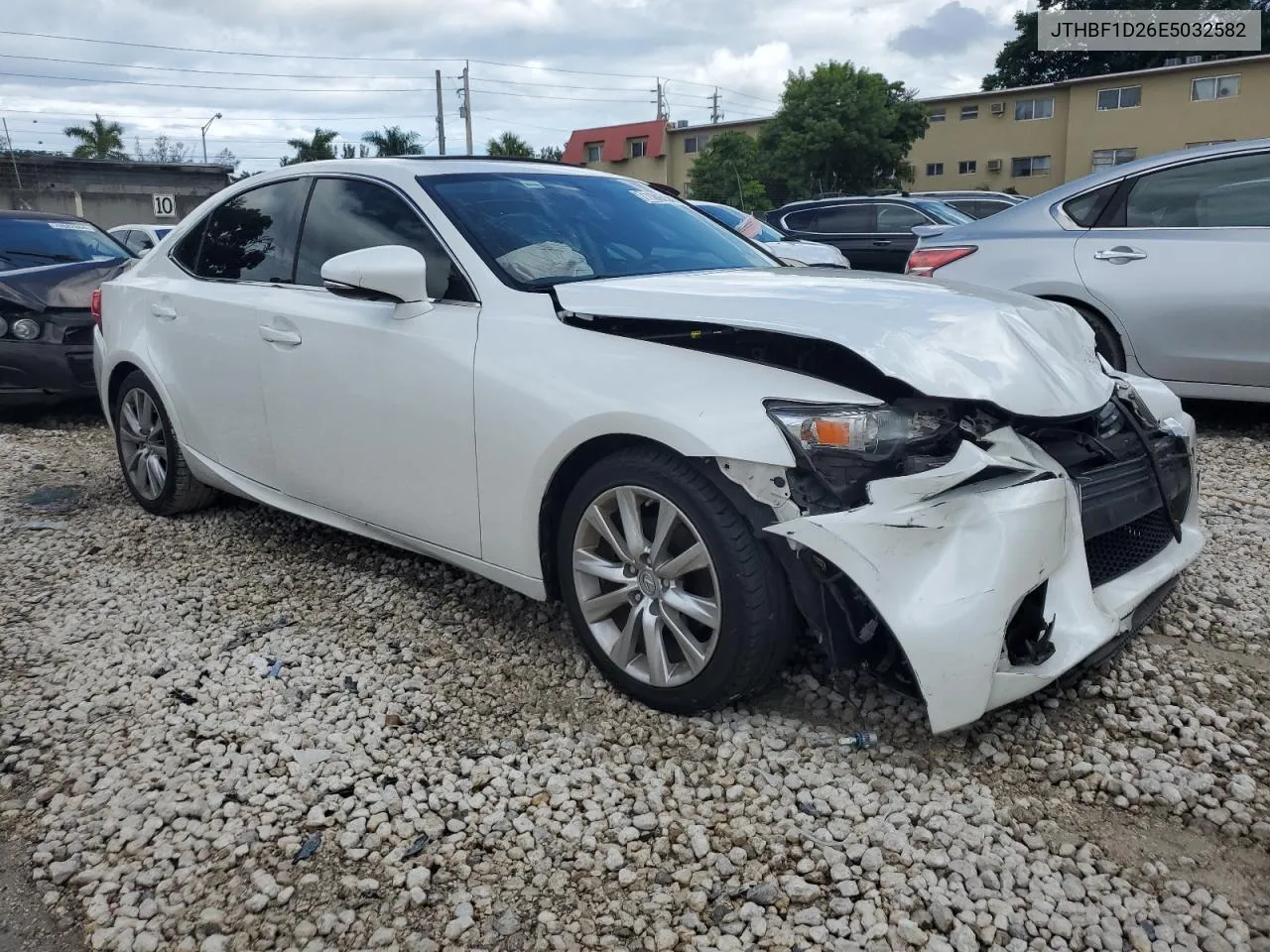 2014 Lexus Is 250 VIN: JTHBF1D26E5032582 Lot: 71189734