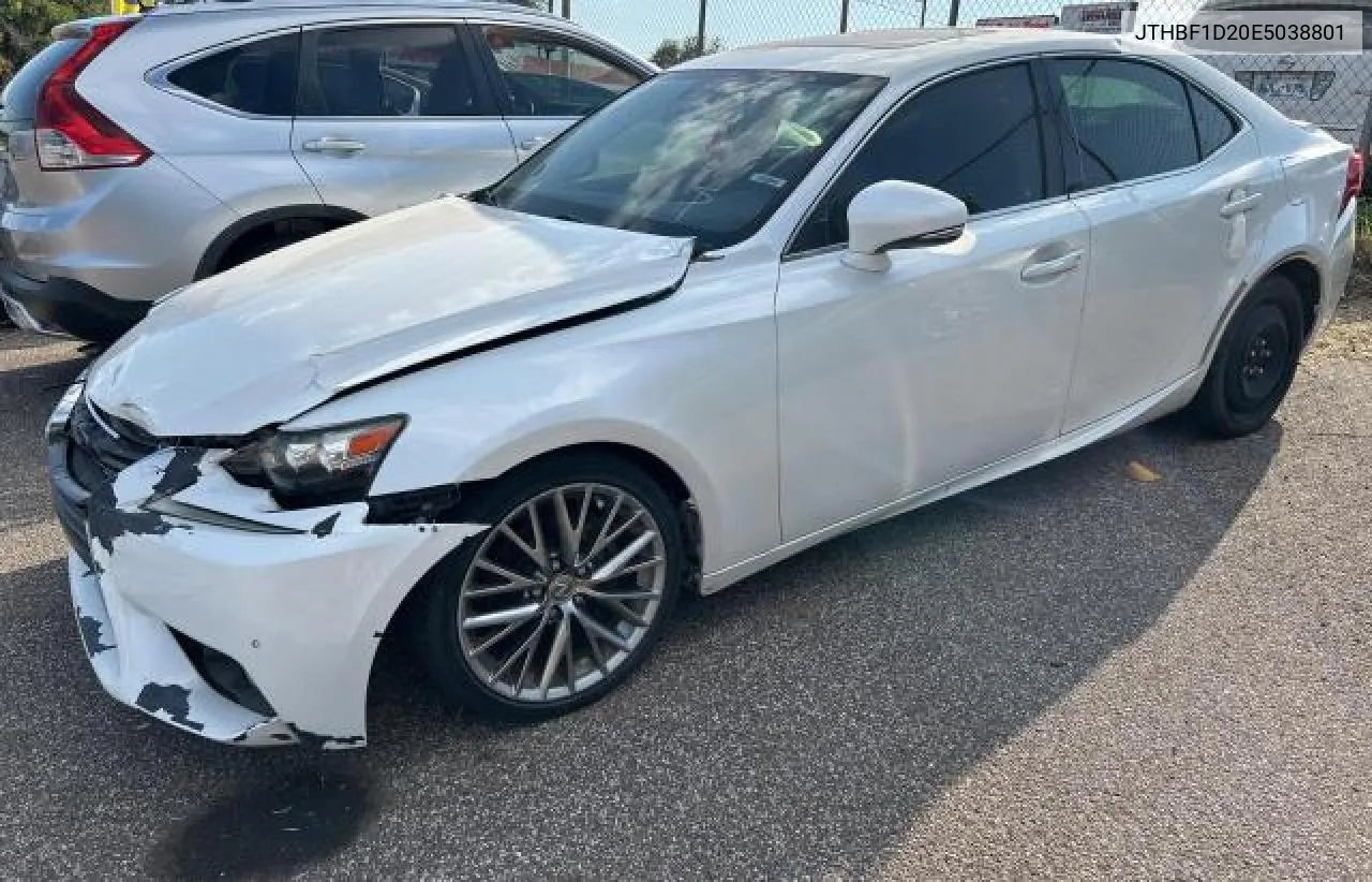 2014 Lexus Is 250 VIN: JTHBF1D20E5038801 Lot: 71675494