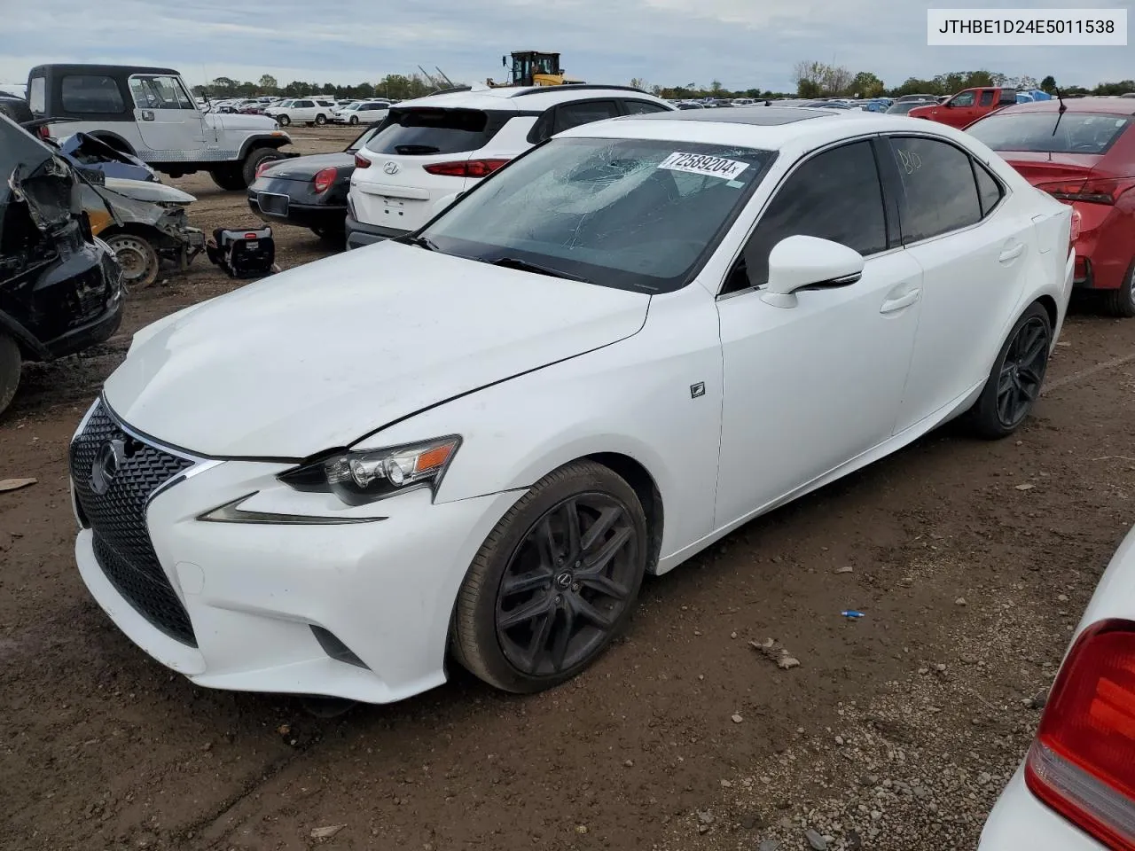 2014 Lexus Is 350 VIN: JTHBE1D24E5011538 Lot: 72589204