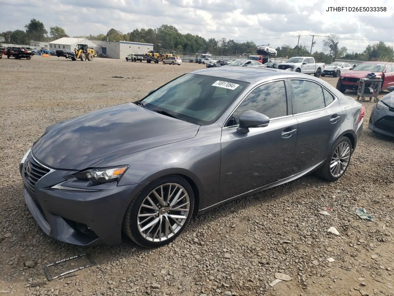 2014 Lexus Is 250 VIN: JTHBF1D26E5033358 Lot: 74917094