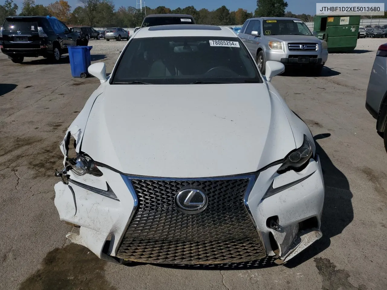 2014 Lexus Is 250 VIN: JTHBF1D2XE5013680 Lot: 78005254