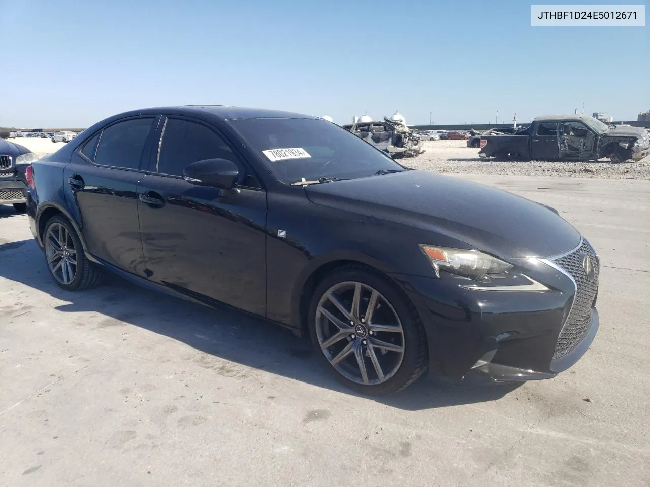 2014 Lexus Is 250 VIN: JTHBF1D24E5012671 Lot: 78021934