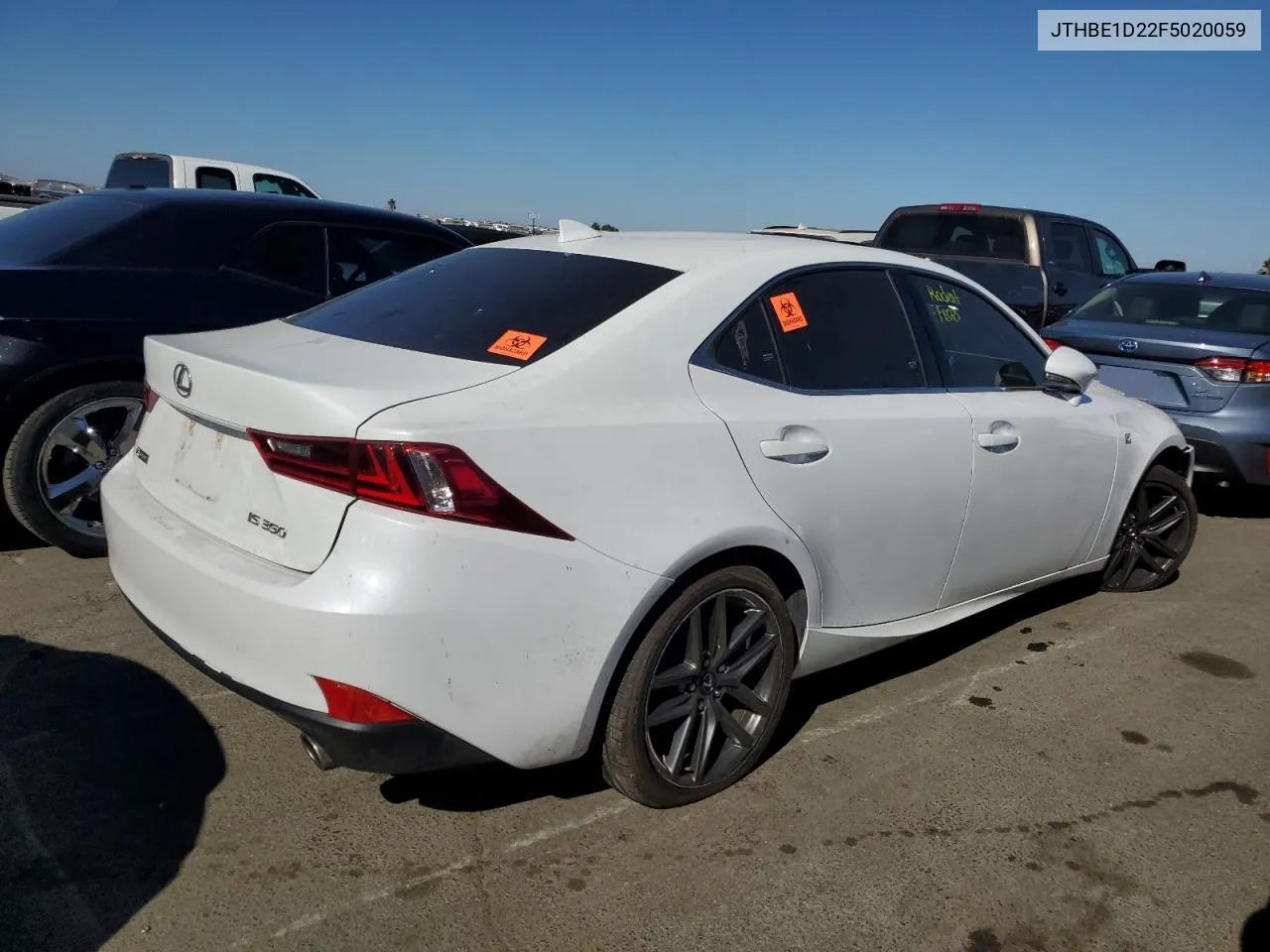 2015 Lexus Is 350 VIN: JTHBE1D22F5020059 Lot: 68382374