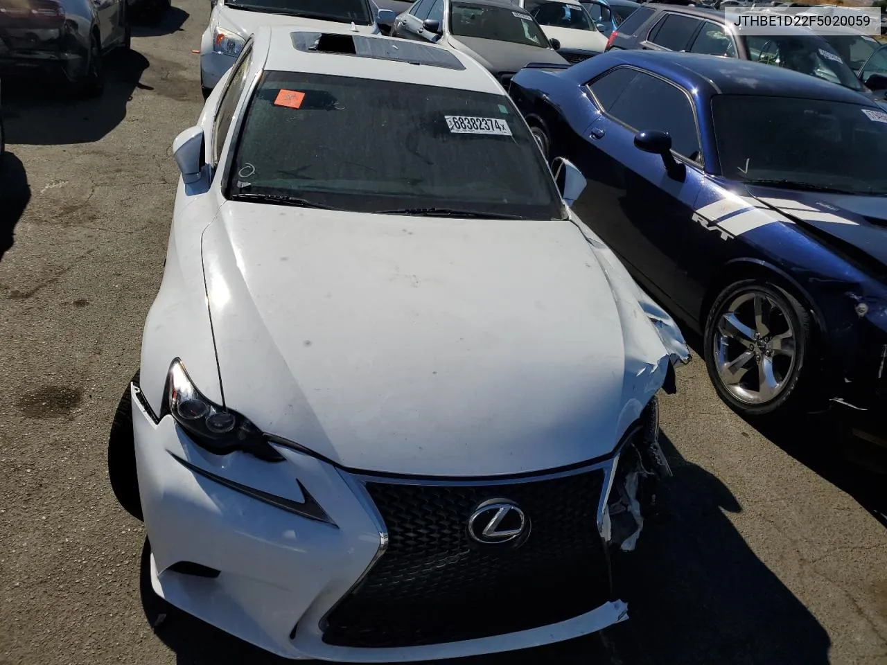 2015 Lexus Is 350 VIN: JTHBE1D22F5020059 Lot: 68382374