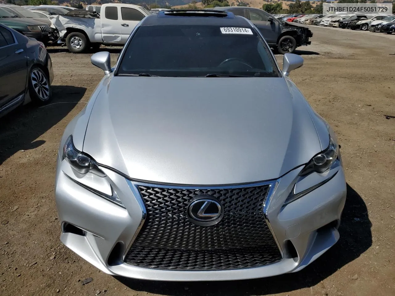 2015 Lexus Is 250 VIN: JTHBF1D24F5051729 Lot: 69310914