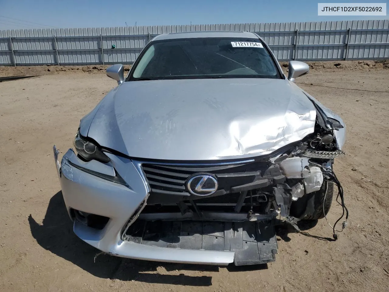 2015 Lexus Is 250 VIN: JTHCF1D2XF5022692 Lot: 71217754