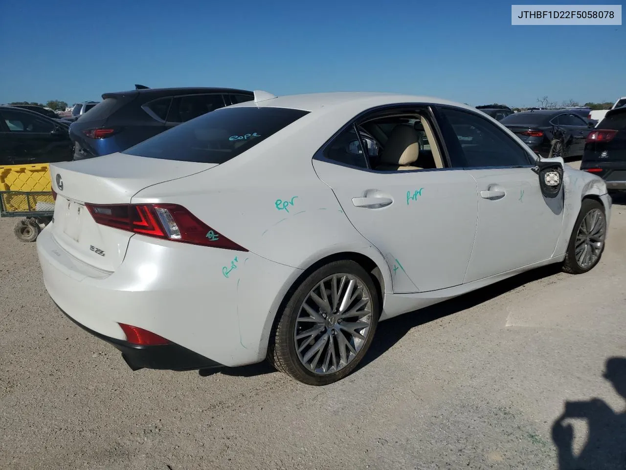 2015 Lexus Is 250 VIN: JTHBF1D22F5058078 Lot: 73345734