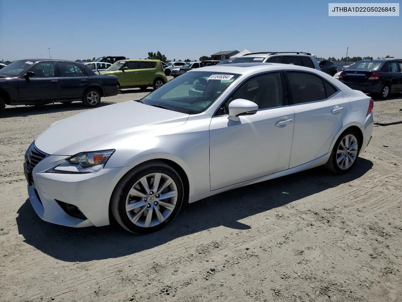 2016 Lexus Is 200T VIN: JTHBA1D22G5026845 Lot: 61546364