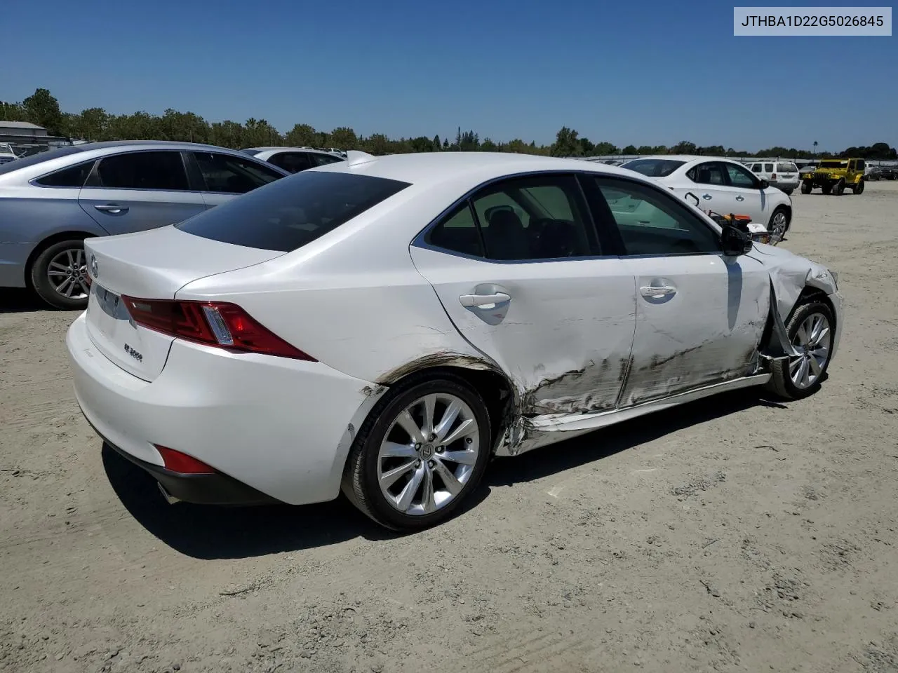 2016 Lexus Is 200T VIN: JTHBA1D22G5026845 Lot: 61546364