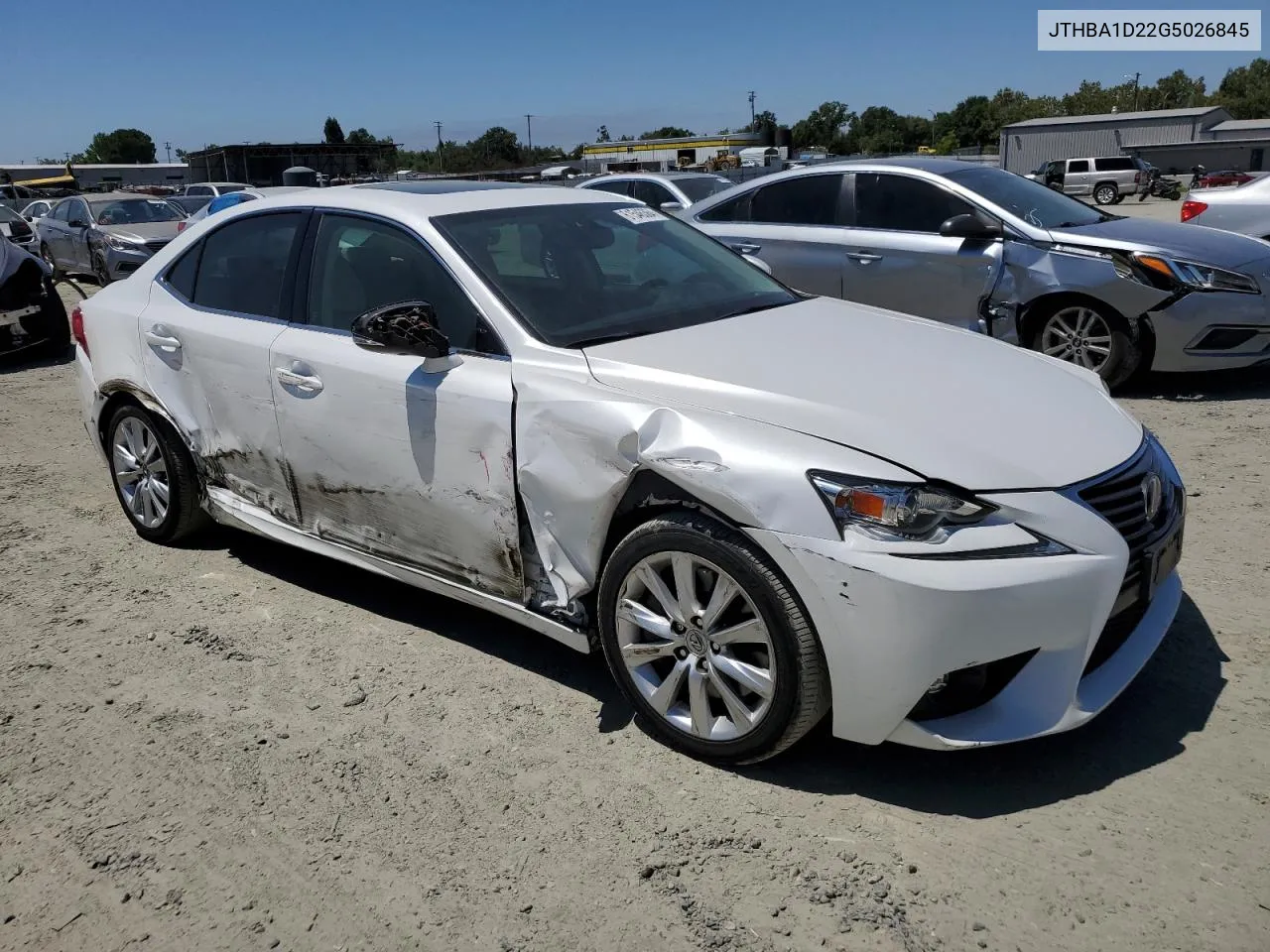 2016 Lexus Is 200T VIN: JTHBA1D22G5026845 Lot: 61546364