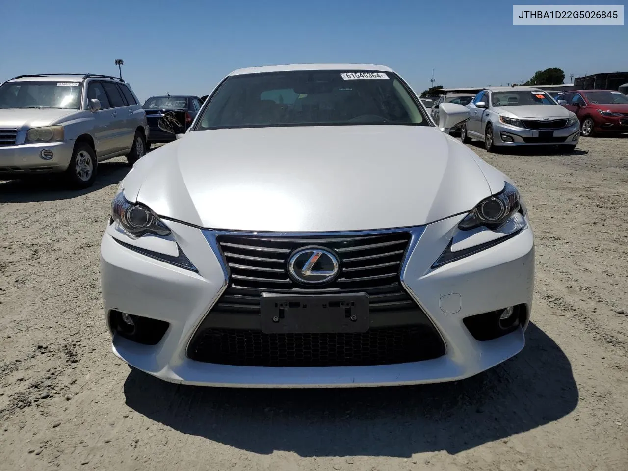 2016 Lexus Is 200T VIN: JTHBA1D22G5026845 Lot: 61546364