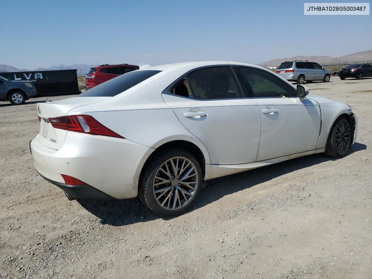 2016 Lexus Is 200T VIN: JTHBA1D28G5003487 Lot: 61894704