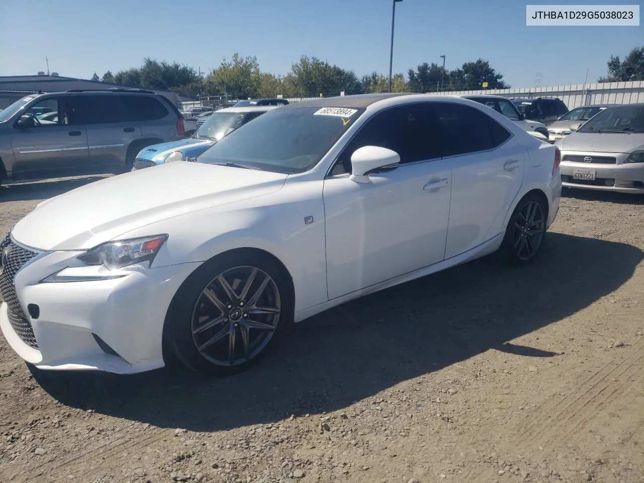 2016 Lexus Is 200T VIN: JTHBA1D29G5038023 Lot: 68513894