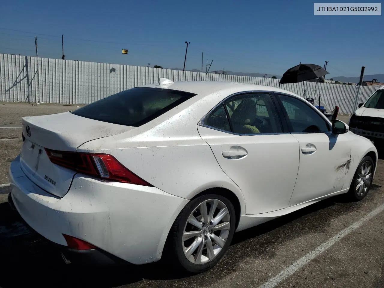 2016 Lexus Is 200T VIN: JTHBA1D21G5032992 Lot: 69941294