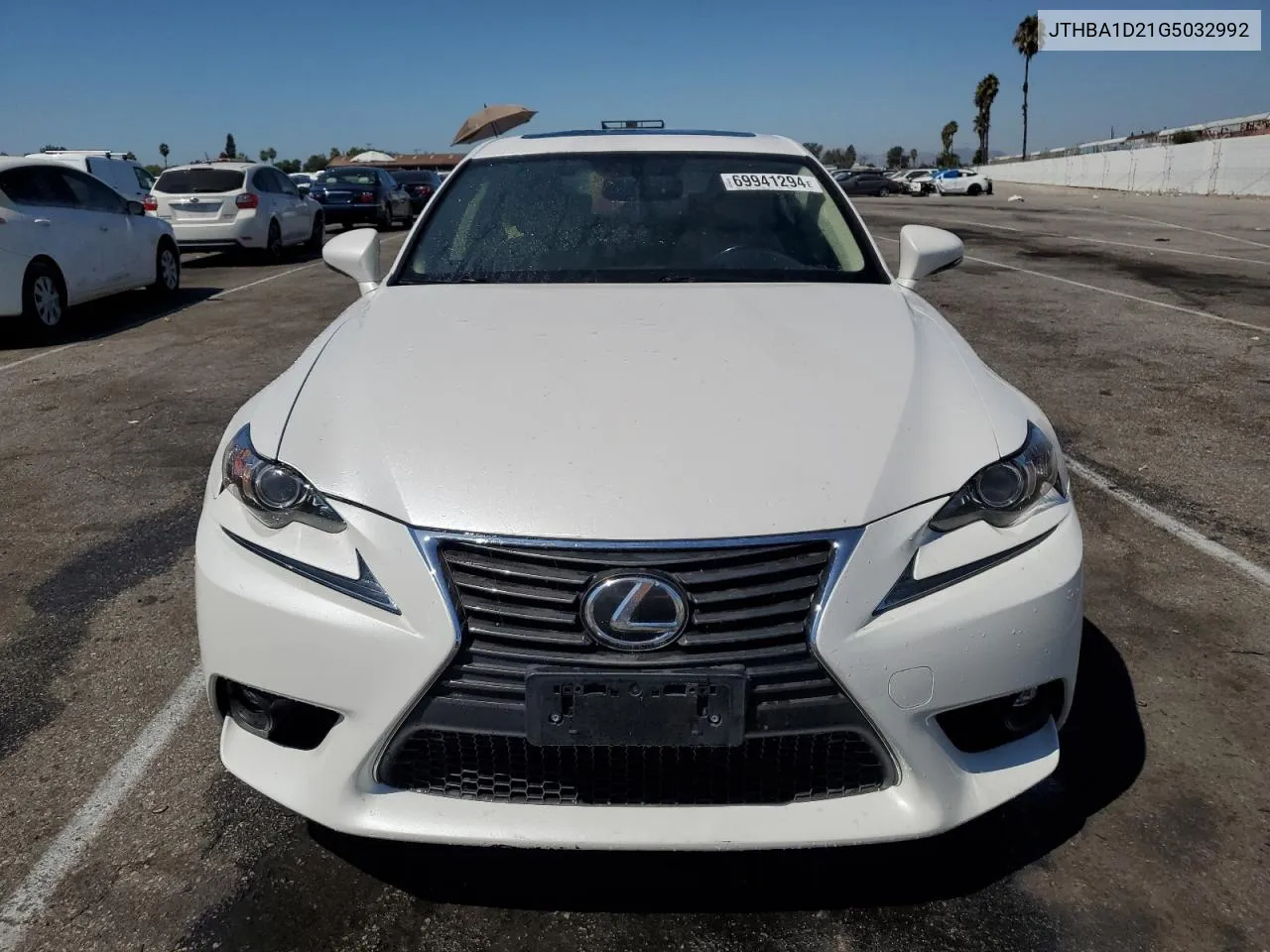 2016 Lexus Is 200T VIN: JTHBA1D21G5032992 Lot: 69941294