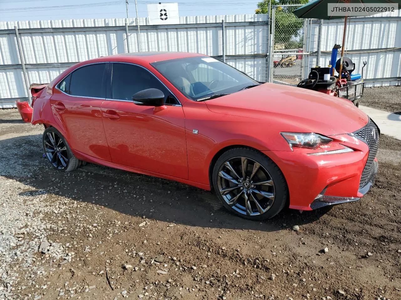 2016 Lexus Is 200T VIN: JTHBA1D24G5022912 Lot: 71130094